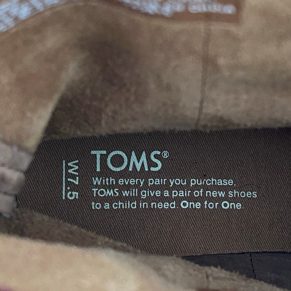 TOMS Laurel Cognac Suede Pull On Ankle Boots Tan Size 7.5 NWT - Picture 13 of 15